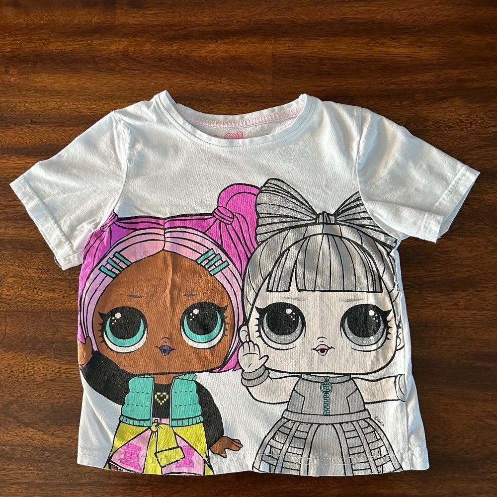 LOL Surprise White Shirt‎ - Size 6/7 Years